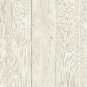 Cream Wood Effect Anti-Slip Vinyl Flooring For LivingRoom, Kitchen, 2.8mm Cushion Backed Vinyl Sheet-4m(13'1") X 3m(9'9")-12m²