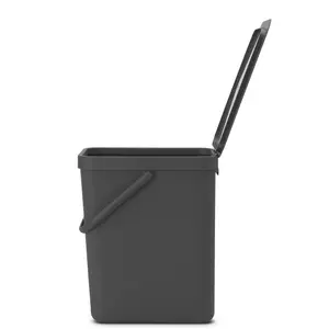 Brabantia Sort and Go 25 Litre Rubbish Bin Grey