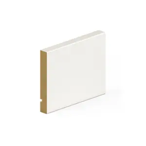 PACK OF 10 (Total 10 Units) - 18mm Thick Primed MDF Dual Purpose Grooved Skirting Board - 18mm (T) x 144mm (W) x 4200mm (L)