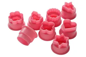 Essentials by Premier 8Pc Pink Plastic Assorted Cutter Set