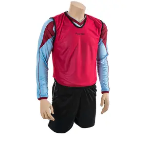 4-9 Years Kids Lightweight Sports Training Bib - RED - Plain Football Vest