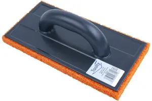 Toolty PVC Grouting Sponge Float with Orange Hydro Rubber - 280x140x15mm - for Wet Plastering Rendering DIY