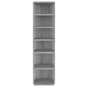 Shoe Rack Grey Sonoma 27.5x27x102 cm Engineered Wood