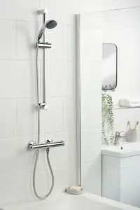 Bristan Zing Thermostatic Bar Mixer Shower Valve Only Cool Touch + Fast Fit Kit