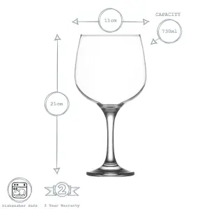 LAV - Combinato Gin Balloon Glasses - 730ml - Pack of 6