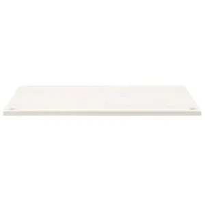 Berkfield Desk Top White 100x60x2.5 cm Solid Wood Pine