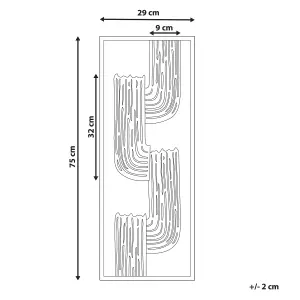 Beliani Industrial Wall Decor THULIUM Metal Gold