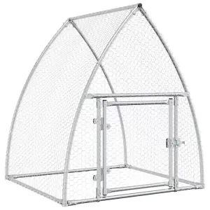 Chicken Cage Silver 100x105x120 cm Galvanised Steel