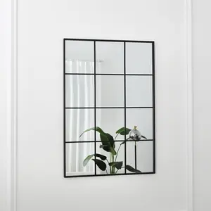 Aion Rectangle Metal Wall Mirror 100cm H x 70cm W