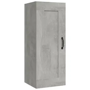 Berkfield Hanging Cabinet Concrete Grey 35x34x90 cm Engineered Wood