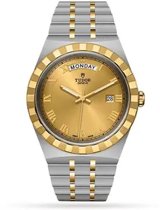 Tudor Royal Men's 41mm Stainless Steel And Yellow Gold Automatic Mens Watch M28603-0004