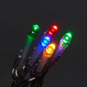 120 Multicolour LED With timer String lights Clear cable