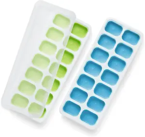 Ice Cube Trays (2Pk) Blue & Green