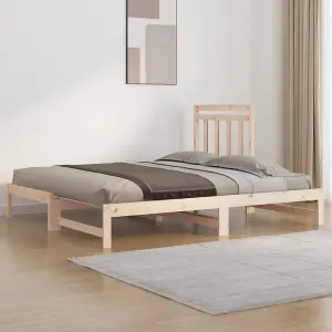 Berkfield Pull-out Day Bed 2x(90x200) cm Solid Wood Pine