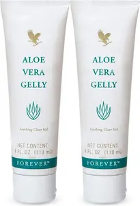 Forever Living Aloe Vera Gelly 100% Stabilized Aloe Vera Gel (2 Pack),4 Fl. Oz.