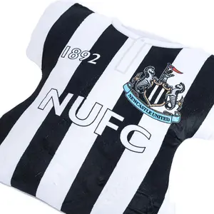 Newcastle United FC 1892 Football Shirt Filled Cushion White/Black (30cm x 35cm)