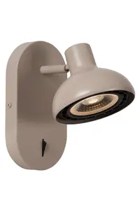 Lucide Sensas Modern Wall spotlight - 1xGU10 - Cream