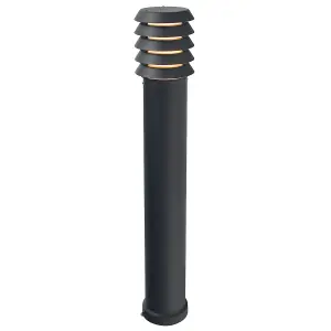 Elstead Alta 1 Light Large Outdoor Bollard Light Black IP65, E27