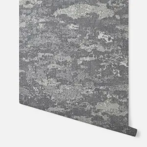 Arthouse Patina Grey/Silver Wallpaper