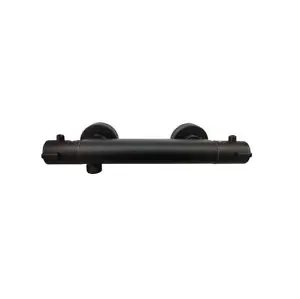 Noir Black Thermostatic Shower Valve and Riser Rail