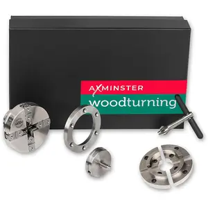 Axminster Woodturning Clubman SK100 Chuck Package - 3/4" x 16 tpi