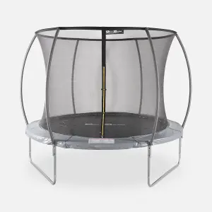 sweeek. 10ft trampoline with inner safety net Mars Inner Grey 303x303x76 cm