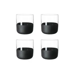 Villeroy & Boch Manufacture Rock Noire Set of 4 Shot Glasses