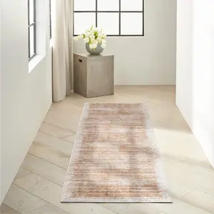 Rose Gold Abstract Modern Easy to clean Rug for Bedroom & Living Room-119cm X 180cm