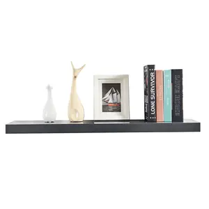 Balwinder Floating Shelf Black / 3.8cm H x 60cm W x 23.5cm D