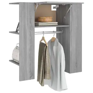 Berkfield Hallway Cabinet Grey Sonoma 97.5x37x99 cm Engineered Wood