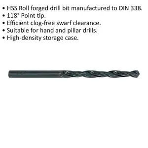 10 Pack 9mm HSS Drill Bits for Hand and Pillar Drills - Durable and Efficient