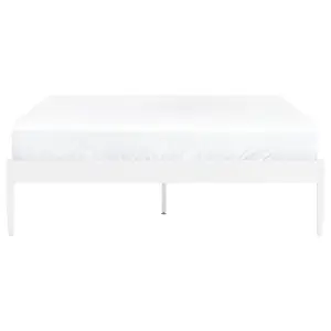 Metal EU King Size Bed White VAURS