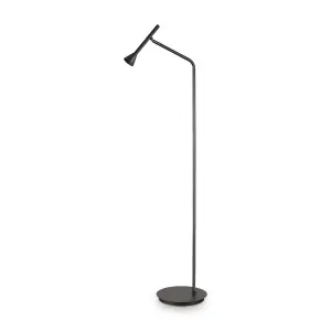 Luminosa Diesis Led Reading Task Floor Lamp Black 3000K