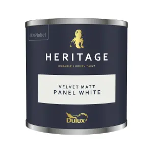 Dulux Heritage Velvet Matt - 125ml Tester Pot - Panel White