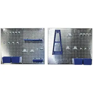 34-Piece Adjustable Garage Wall Storage Pegboard Set with Tool Hooks