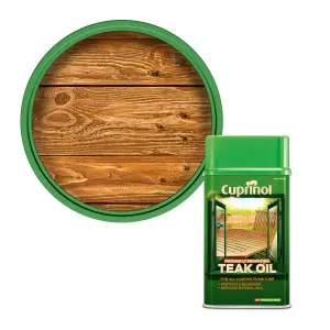 Cuprinol Naturally enhancing Clear Teak Wood oil, 1L