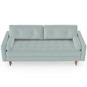 Jacquelyn 3 Seater Bouclé-Sofa Bed Sky Sky Blue