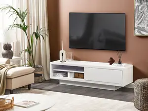 Beliani Modern TV Stand White ANTONIC