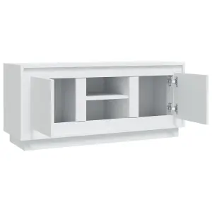 Berkfield TV Cabinet White 102x35x45 cm Engineered Wood