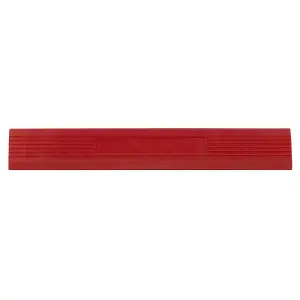 Sealey Polypropylene Floor Tile Edge 400 x 60mm Red Male - Pack of 6 FT3ERM