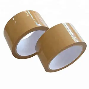 12 Rolls 50mm x 66m Brown Acrylic Super Sticky Packaging Tape for Sealing Parcels & Boxes