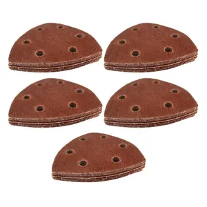 Hook/Loop Sanding Abrasive Discs Pads 90mm Sanding Triangle 50 PK Mixed Grit