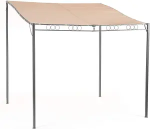 Suntime Modern Steel Wall Mounted Gazebo 3.5 x 2.5m