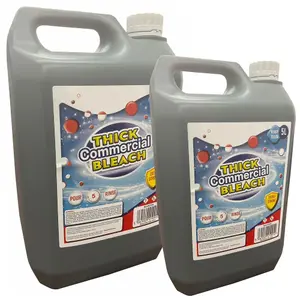 2 x 5L Extra Strong Thick Commercial Bleach For Sanitisation & Disinfection Of Toilets, Sinks & Drains