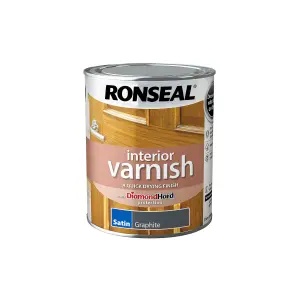 Ronseal Graphite Satin Skirting Wood varnish, 750ml