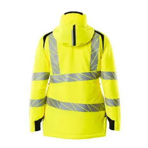 Mascot Accelerate Safe Winter Jacket for Ladies with CLIMascot (Hi-Vis Yellow/Black)  (XXXX Large)