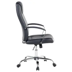 Executive Chair Faux Leather Black WINNER