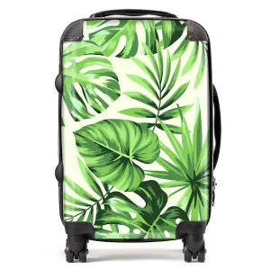 Exotic Palm Leaves Suitcase - Cabin