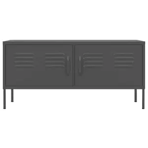 Berkfield TV Cabinet Anthracite 105x35x50 cm Steel