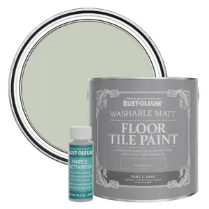 Rust-Oleum Aloe Washable Matt Floor Tile Paint 2.5L